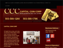 Tablet Screenshot of capitalcoincorp.com